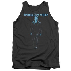 Macgyver - Mens Mono Blue Tank Top