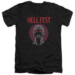 Hell Fest - Mens Logo V-Neck T-Shirt