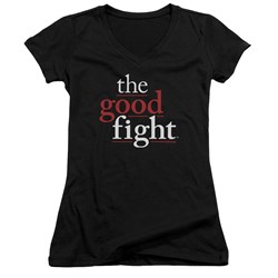 The Good Fight - Juniors Logo V-Neck T-Shirt