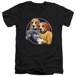 Star Trek - Mens Trek Dogs V-Neck T-Shirt