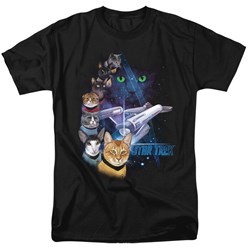 Star Trek - Mens Feline Galaxy T-Shirt