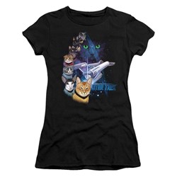 Star Trek - Juniors Feline Galaxy T-Shirt