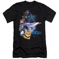 Star Trek - Mens Feline Galaxy Slim Fit T-Shirt