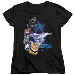 Star Trek - Womens Feline Galaxy T-Shirt