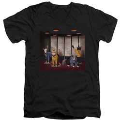 Star Trek - Mens Beam Meow Up V-Neck T-Shirt