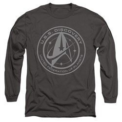Star Trek: Discovery - Mens Discovery Crest Long Sleeve T-Shirt