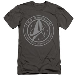 Star Trek: Discovery - Mens Discovery Crest Slim Fit T-Shirt