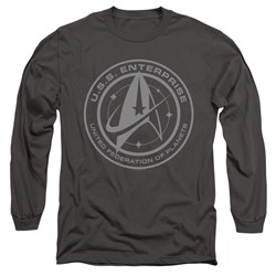Star Trek: Discovery - Mens Enterprise Crest Long Sleeve T-Shirt