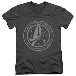 Star Trek: Discovery - Mens Enterprise Crest V-Neck T-Shirt