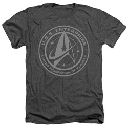 Star Trek: Discovery - Mens Enterprise Crest Heather T-Shirt