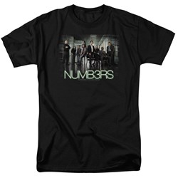 Cbs - Numbers / Numbers Cast Adult T-Shirt In Black