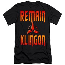 Star Trek: Discovery - Mens Remain Klingon Premium Slim Fit T-Shirt