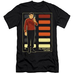 Star Trek - Mens All Shes Got Captain Premium Slim Fit T-Shirt