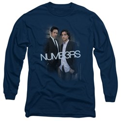 Numb3Rs - Mens Don & Charlie Long Sleeve Shirt In Navy