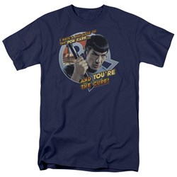 Star Trek - St / Pon Far Adult T-Shirt In Navy