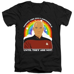 Star Trek: The Next Generation - Mens Impossible V-Neck T-Shirt
