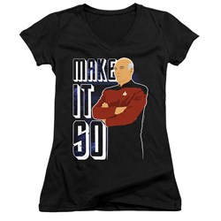 Star Trek: The Next Generation - Juniors Make It So V-Neck T-Shirt