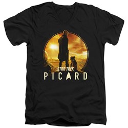 Star Trek: Picard - Mens A Man And His Dog V-Neck T-Shirt