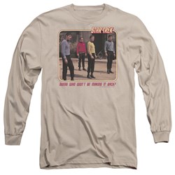 Star Trek - Mens Red Shirt Blues Long Sleeve Shirt In Sand