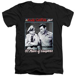 Andy Griffith - Mens 60 Years Of Laughter V-Neck T-Shirt