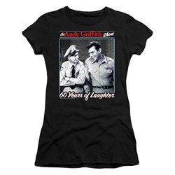 Andy Griffith - Juniors 60 Years Of Laughter T-Shirt