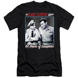 Andy Griffith - Mens 60 Years Of Laughter Slim Fit T-Shirt