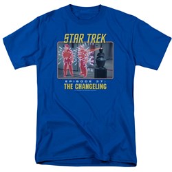 Star Trek - St / The Changeling Adult T-Shirt In Royal Blue