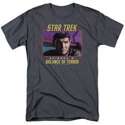 Star Trek - St / Balance Of Terror Adult T-Shirt In Charcoal