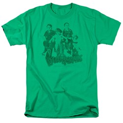 Cbs - Little Rascals / The Gang Adult T-Shirt In Kelly Green
