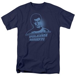 Star Trek - St / Vulcan Mind Adult T-Shirt In Navy