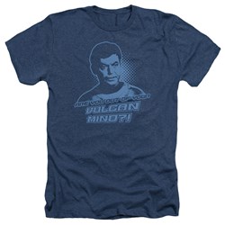 Star Trek: The Original Series - Mens Vulcan Mind T-Shirt In Navy