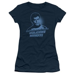 Star Trek - St / Vulcan Mind Juniors T-Shirt In Navy