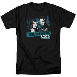 Cbs - Csi / Cross The Line Adult T-Shirt In Black