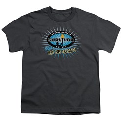 Cbs - Survivor / Off My Island Big Boys T-Shirt In Charcoal