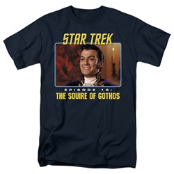 Star Trek - St / The Squire Of Gothos Adult T-Shirt In Navy