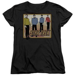 Star Trek - St / Star Trek Classic Womens T-Shirt In Black