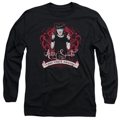 Ncis - Mens Goth Crime Fighter Long Sleeve Shirt In Black