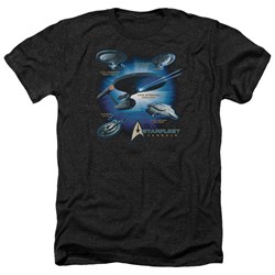 Star Trek - Mens Starfleet Vessels Heather T-Shirt