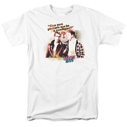 Cbs - Happy Days / No Cardigans Adult T-Shirt In White