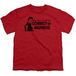 Happy Days - Big Boys Correct A Mundo T-Shirt In Red
