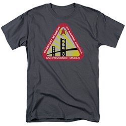 Star Trek - St / Starfleet Academy Adult T-Shirt In Charcoal