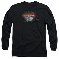 Star Trek - Mens Khan Logo Long Sleeve Shirt In Black