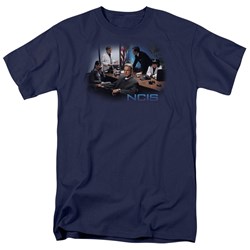 Cbs - Ncis / Original Cast Adult T-Shirt In Navy