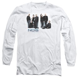 Ncis - Mens White Room Longsleeve T-Shirt