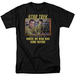 Star Trek - St / Episode 2 Adult T-Shirt In Black