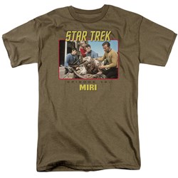 Star Trek - St / Episode 12 Adult T-Shirt In Safari Green