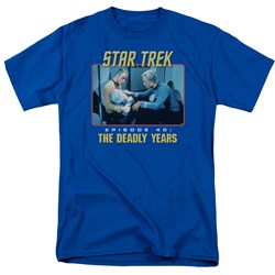 Star Trek - St / Episode 40 Adult T-Shirt In Royal Blue
