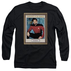 Star Trek - Mens Employee Of Month Long Sleeve Shirt In Black
