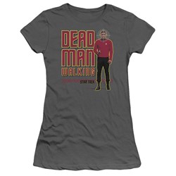 Star Trek - St / Dead Man Walking Juniors T-Shirt In Charcoal