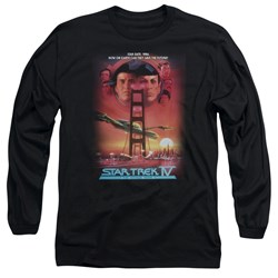 Star Trek - Mens The Voyage Home(Movie) Long Sleeve Shirt In Black